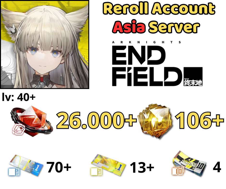 [ASIA] Arknights: Endfield Reroll 26k Oroberyl